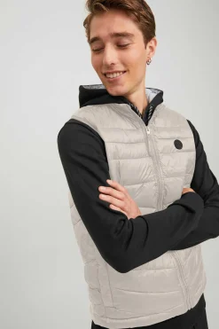 Jack & Jones Colete Acolchoado Cinza New