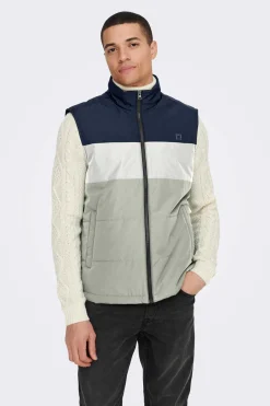 Only & Sons Colete Acolchoado Marinho Online