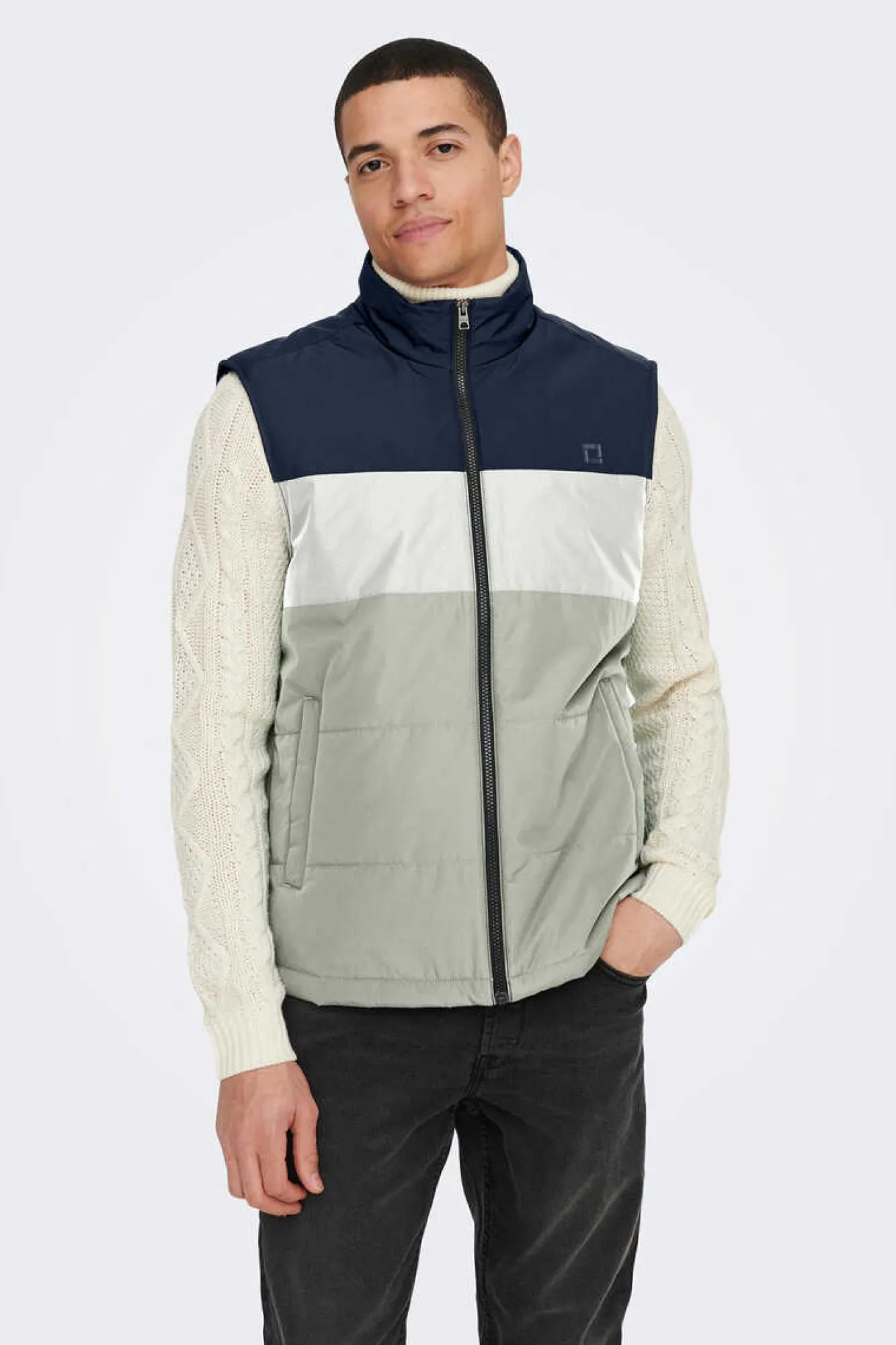 Only & Sons Colete Acolchoado Marinho Online