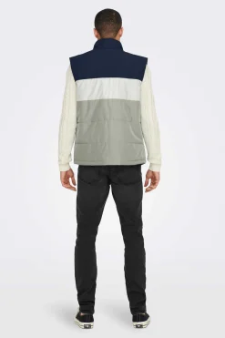 Only & Sons Colete Acolchoado Marinho Online
