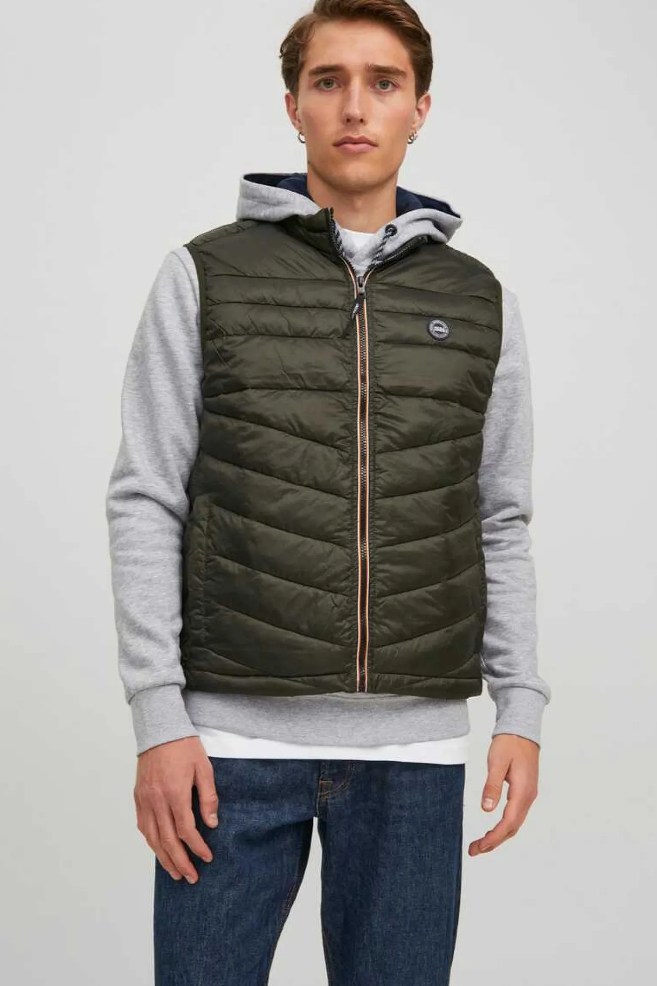 Jack & Jones Colete Acolchoado Verde Discount