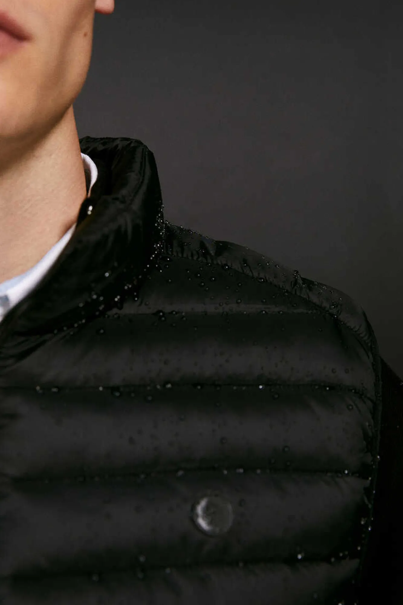 Springfield Colete Acolchoado Preto Outlet