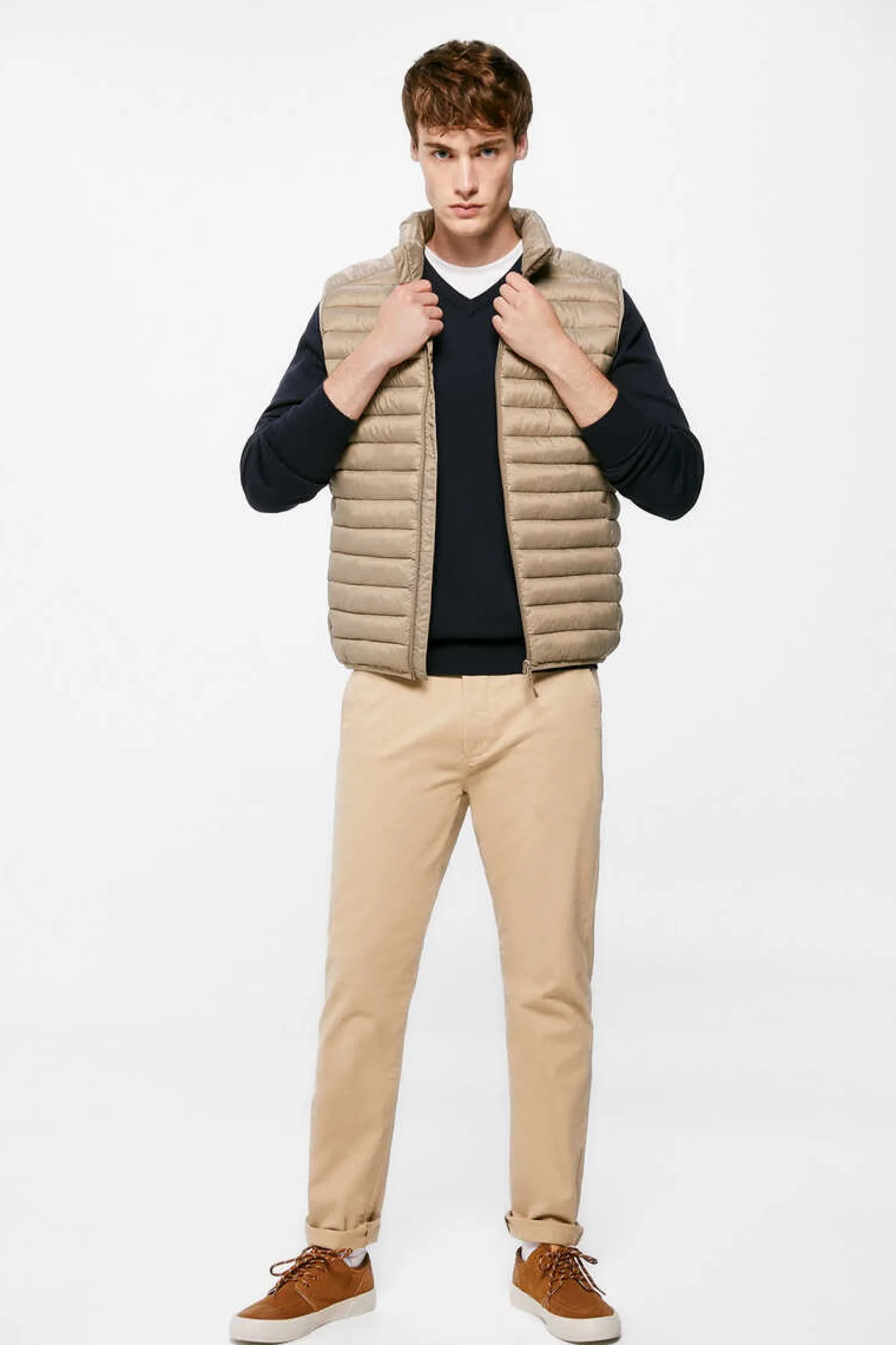 Springfield Colete Acolchoado Brown Sale