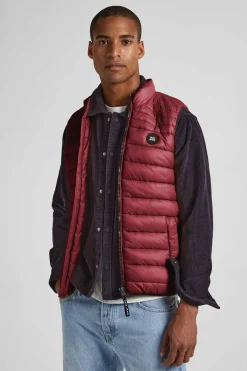 Pepe Jeans Colete Acolchoado Vermelho Discount