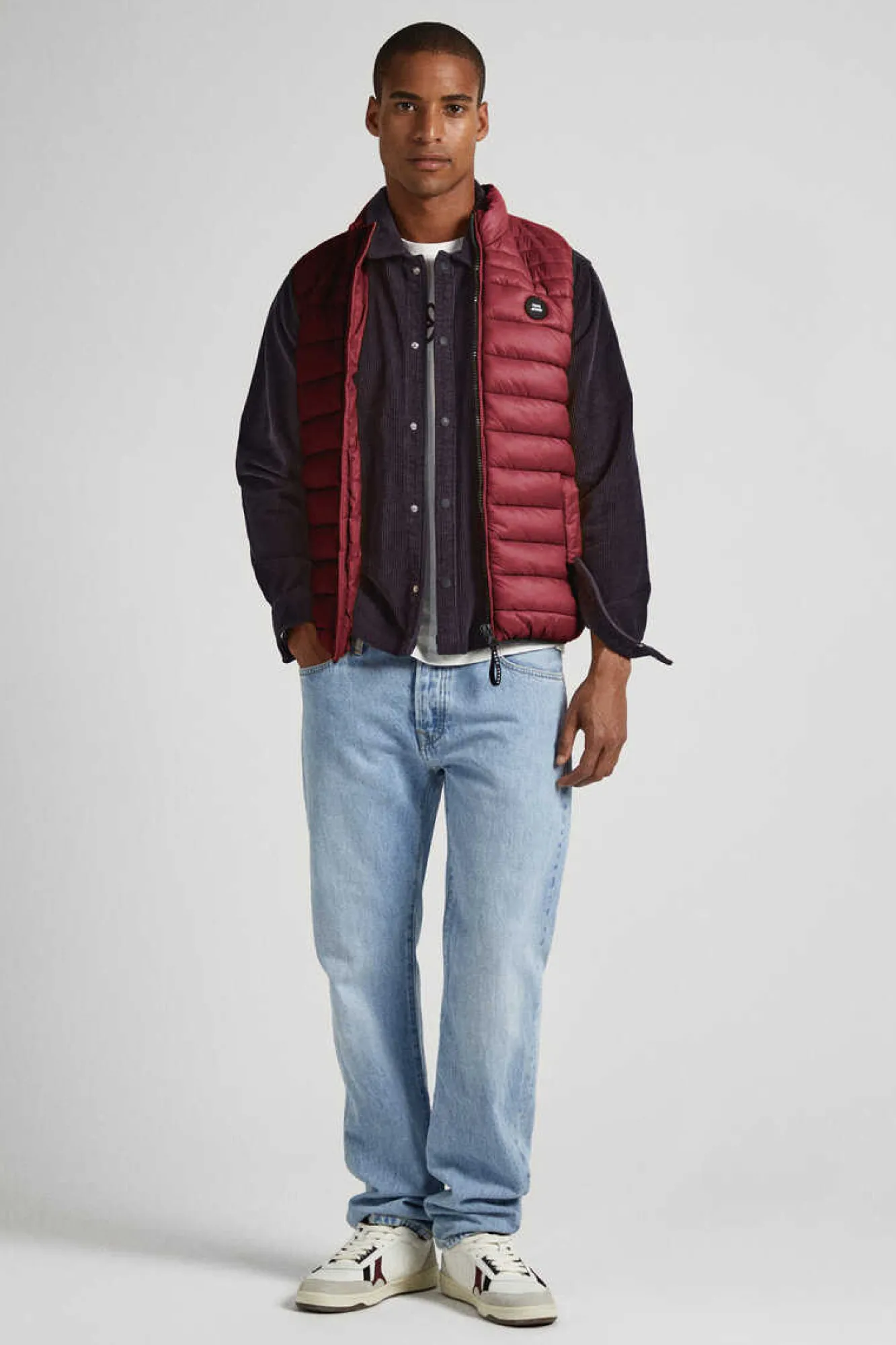 Pepe Jeans Colete Acolchoado Vermelho Discount