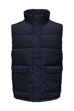 Only & Sons Colete Acolchoado Marinho Discount