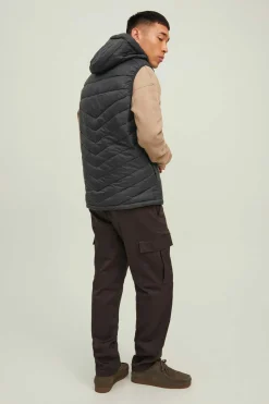 Jack & Jones Colete Acolchoado Com Capuz Preto Best