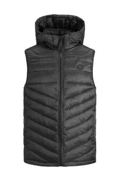 Jack & Jones Colete Acolchoado Com Capuz Preto Best