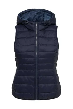 Only Coletes-Colete Acolchoado Com Capuz.