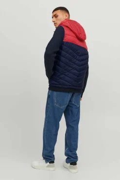 Jack & Jones Colete Acolchoado Com Capuz Marinho Clearance