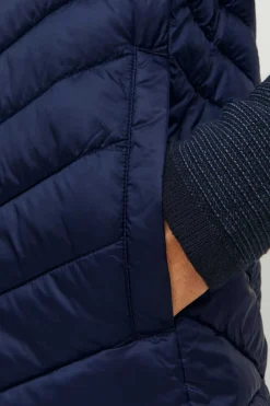 Jack & Jones Colete Acolchoado Com Capuz Marinho Clearance