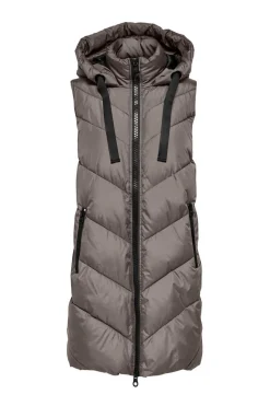 JDY Coletes-Colete Acolchoado Com Capuz