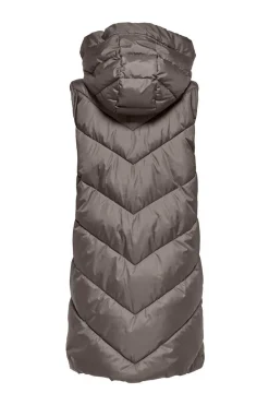 JDY Coletes-Colete Acolchoado Com Capuz