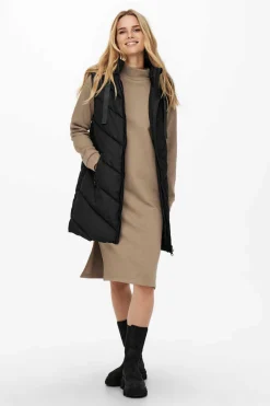 JDY Coletes-Colete Acolchoado Com Capuz