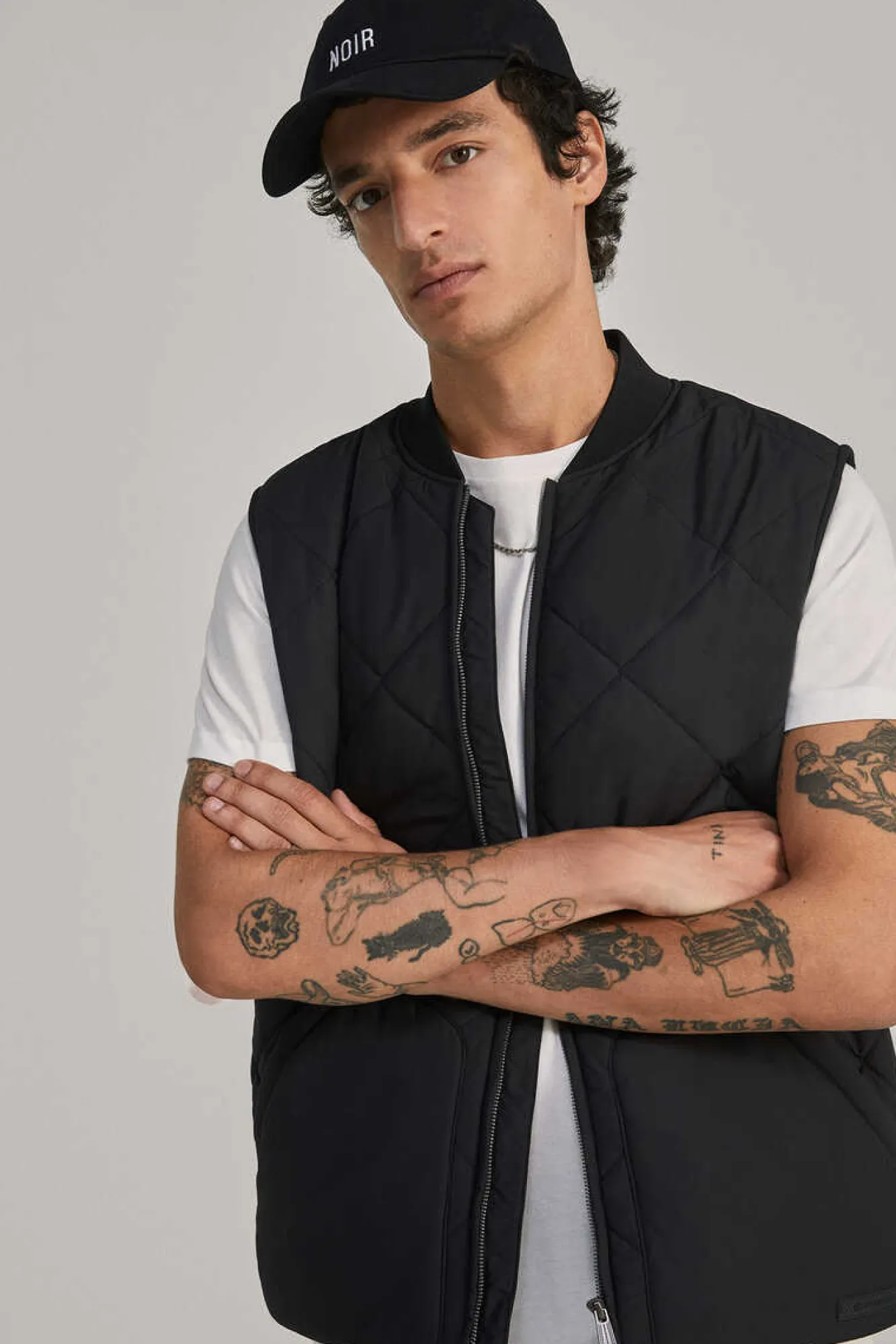 Springfield Colete Acolchoado Gola Bomber Preto Best