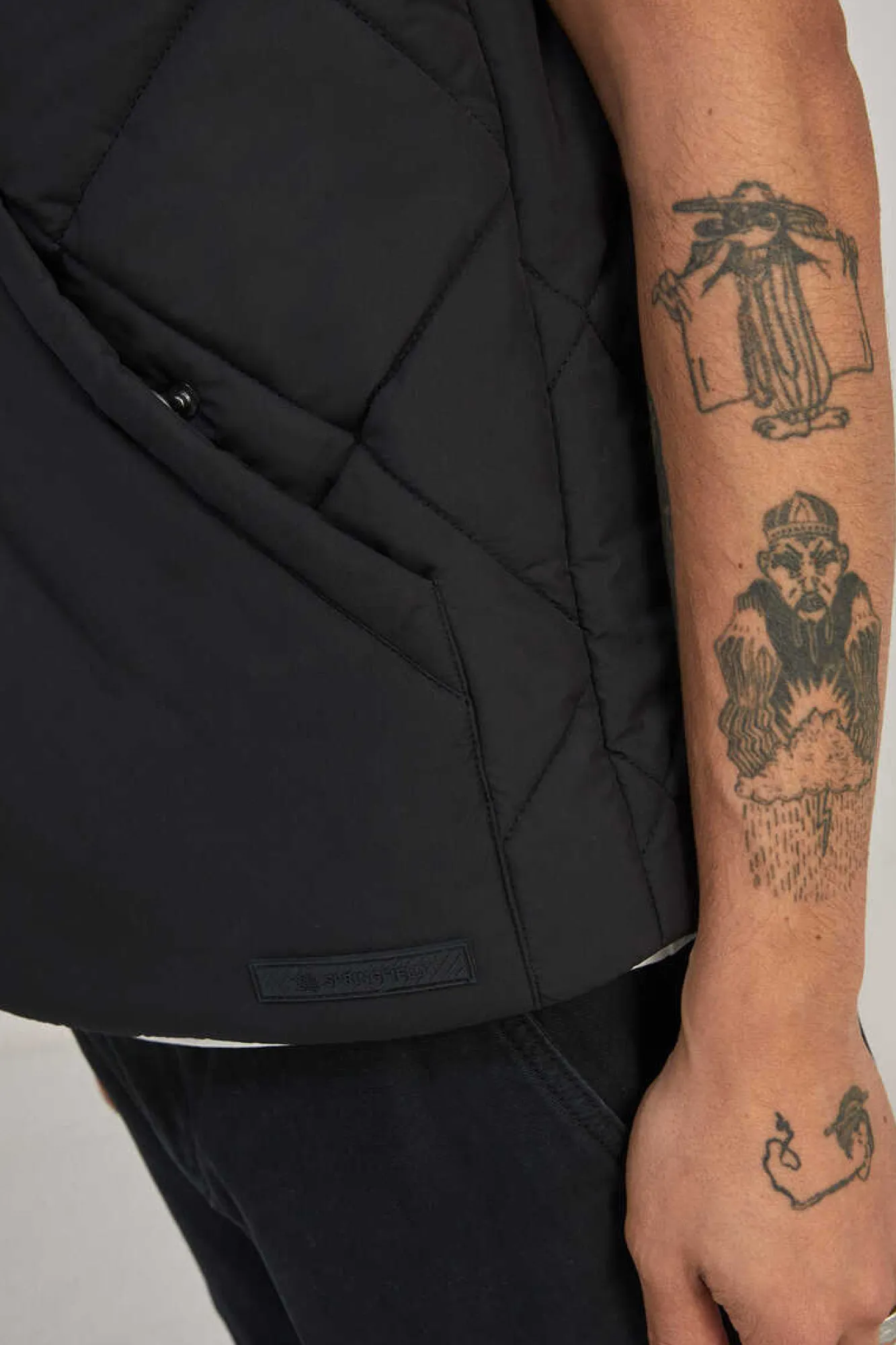 Springfield Colete Acolchoado Gola Bomber Preto Best