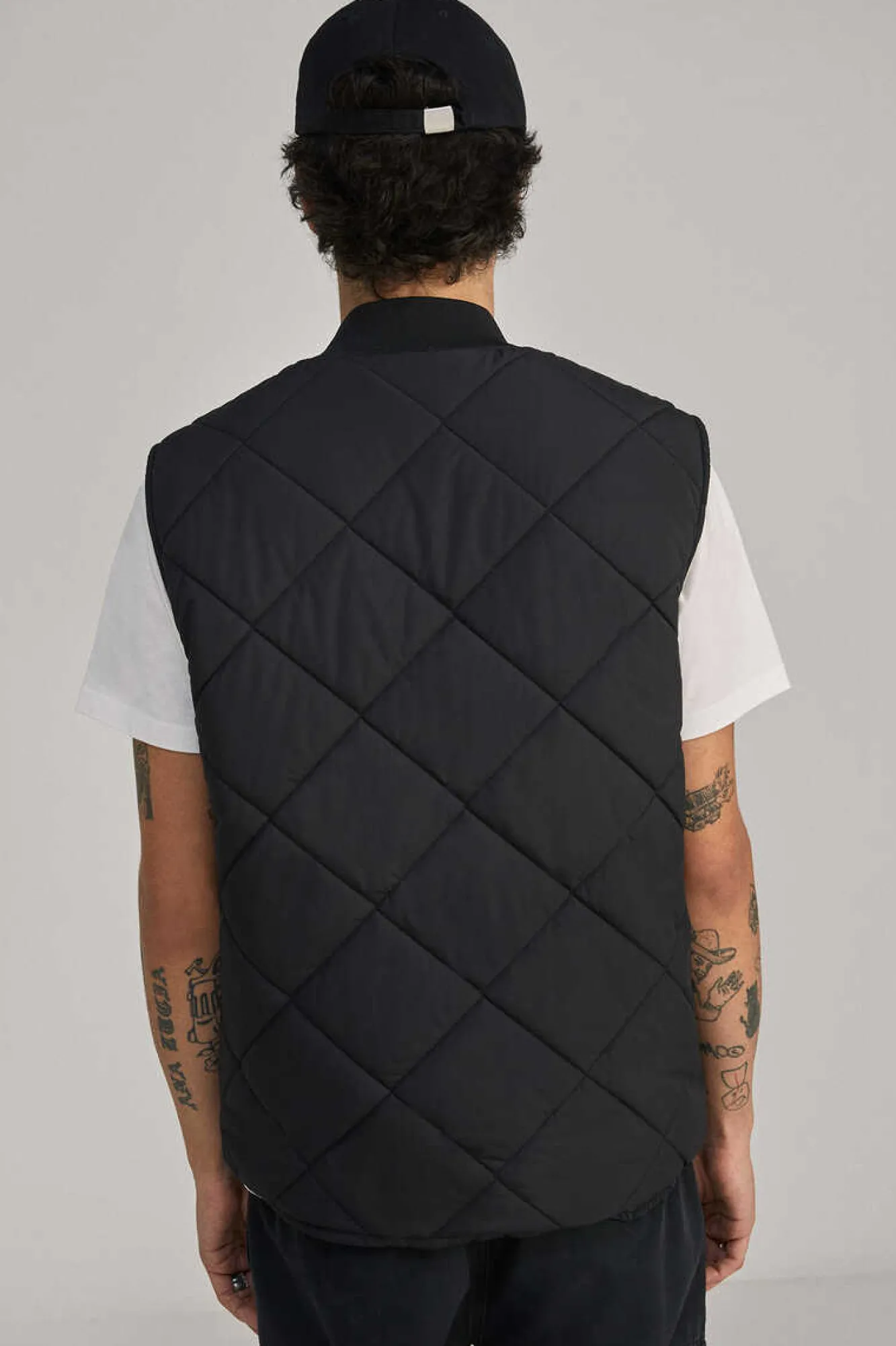 Springfield Colete Acolchoado Gola Bomber Preto Best