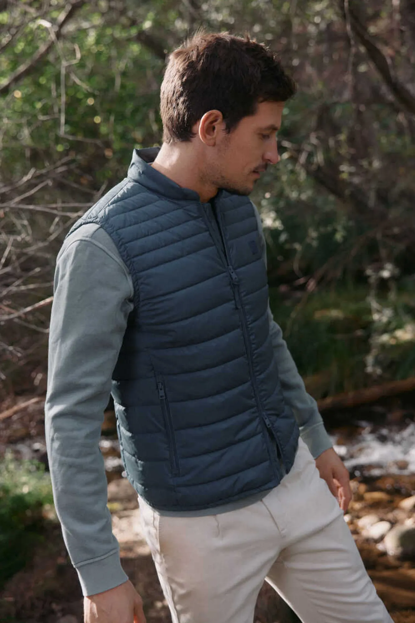 Ooto Colete Alcolchado Ultraleve Impermeavel Azul