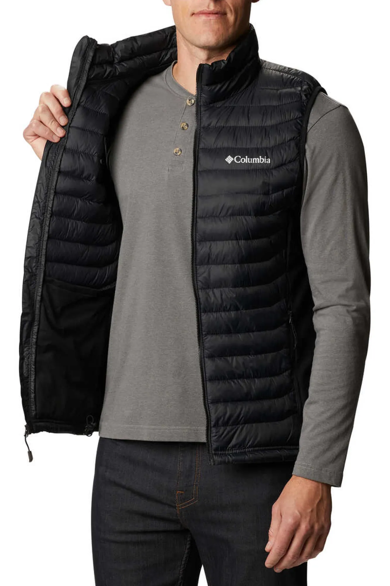 Columbia Colete Powder Pass™ Para Homem Negro Best