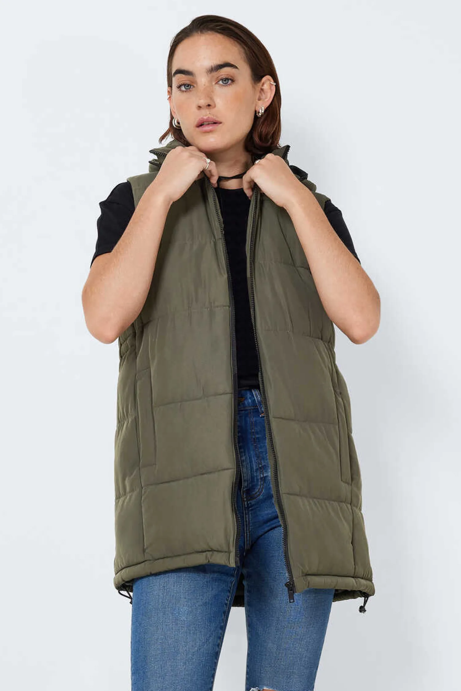 Noisy May Coletes-Colete Comprido Acolchoado