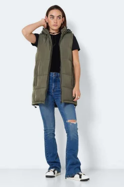 Noisy May Coletes-Colete Comprido Acolchoado