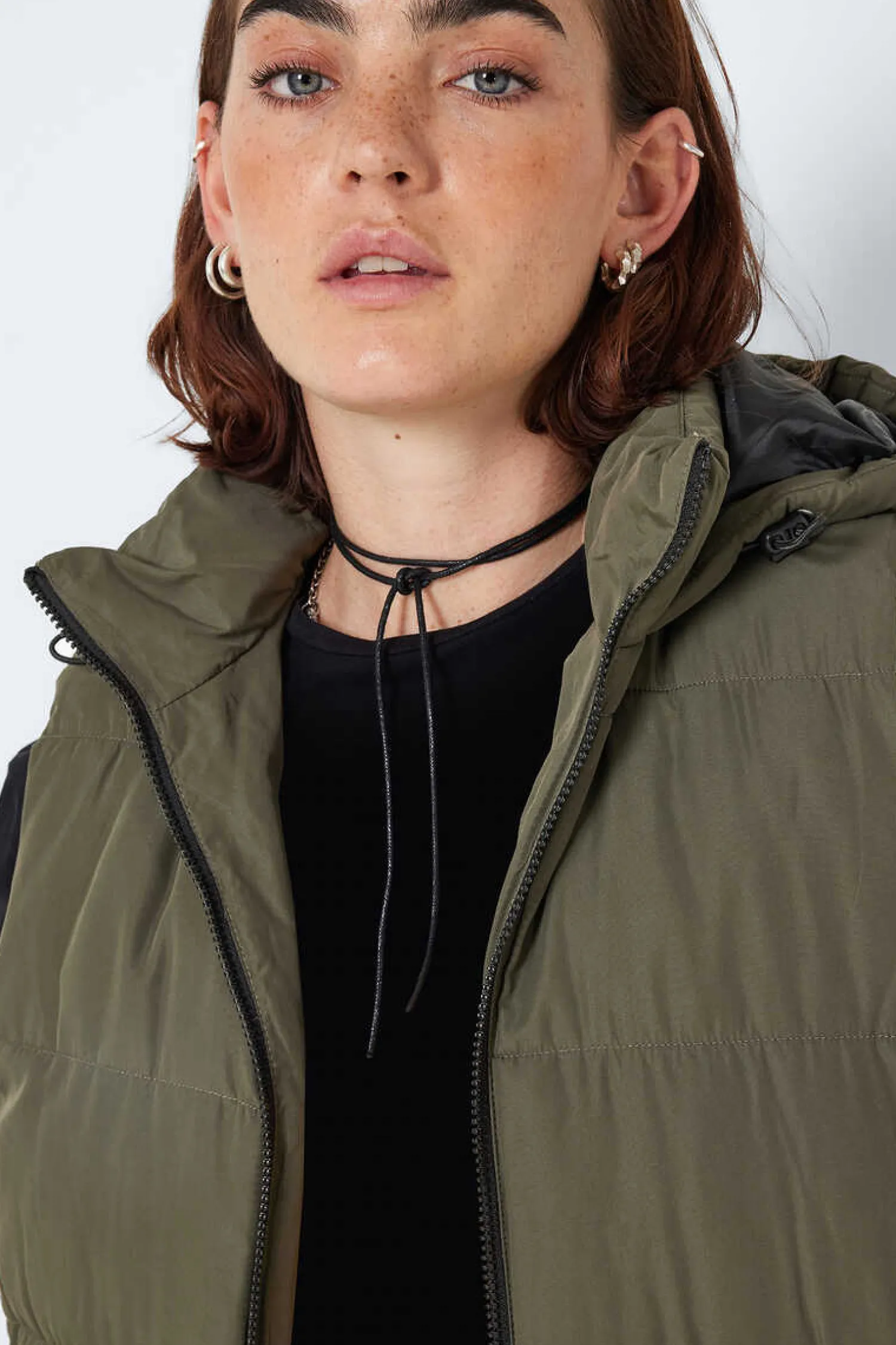 Noisy May Coletes-Colete Comprido Acolchoado