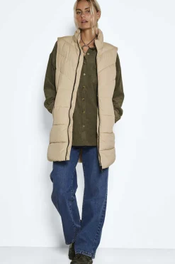 Noisy May Coletes-Colete Comprido Acolchoado