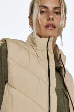 Noisy May Coletes-Colete Comprido Acolchoado