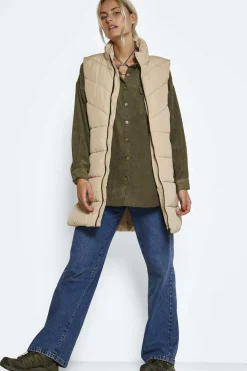 Noisy May Coletes-Colete Comprido Acolchoado