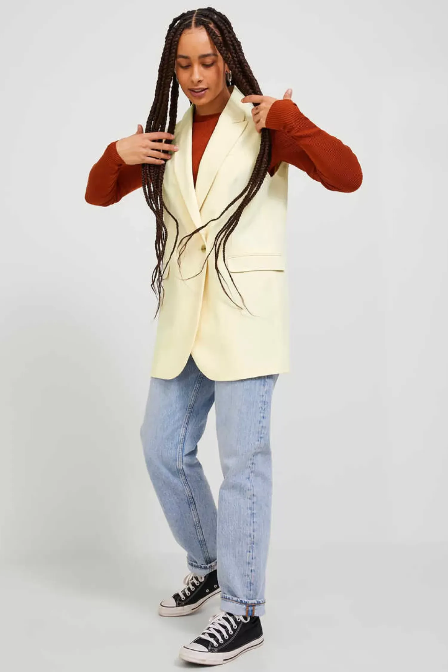 Jack & Jones Coletes-Colete Comprido Tecido Tayloring