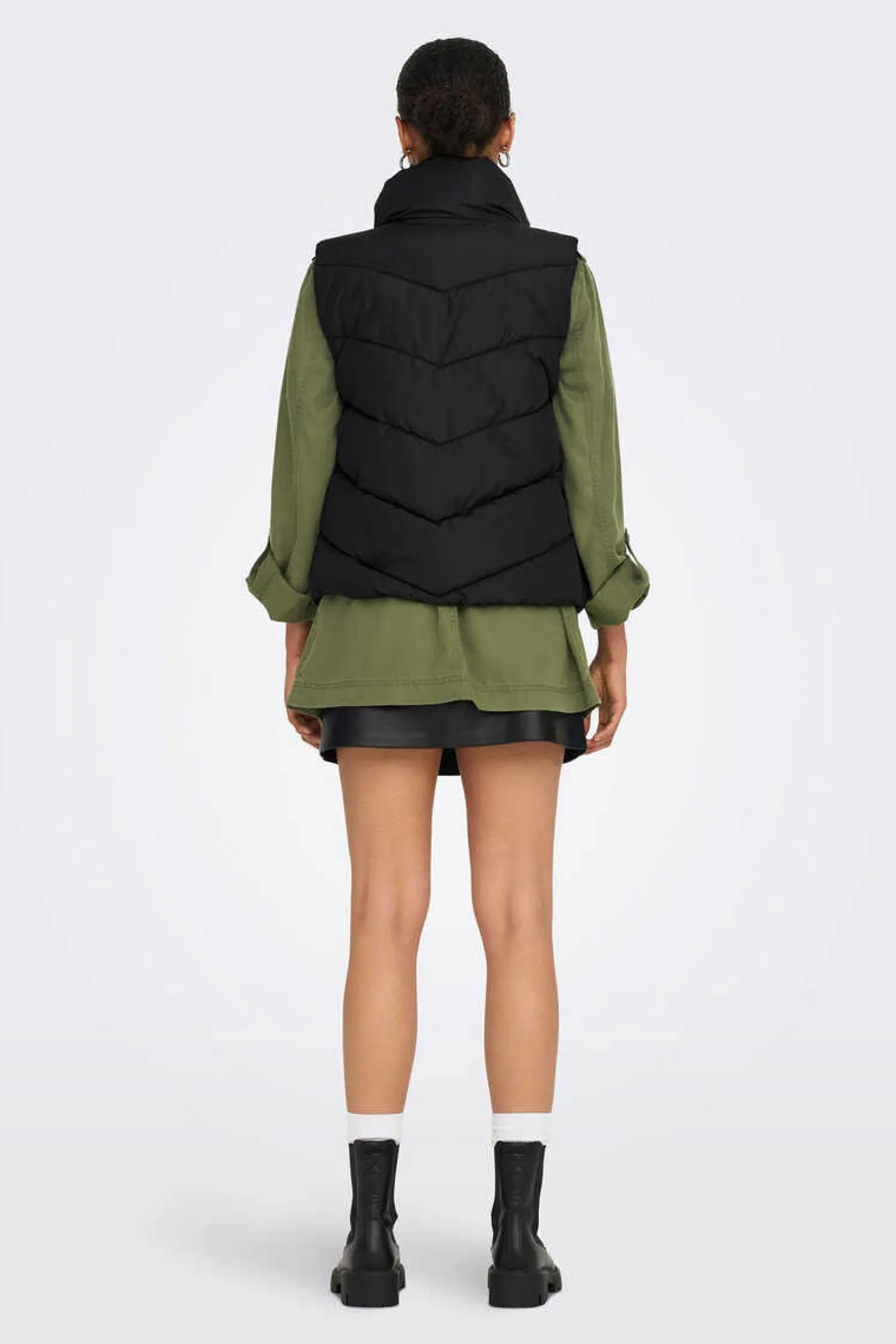 JDY Coletes-Colete Curto Acolchoado