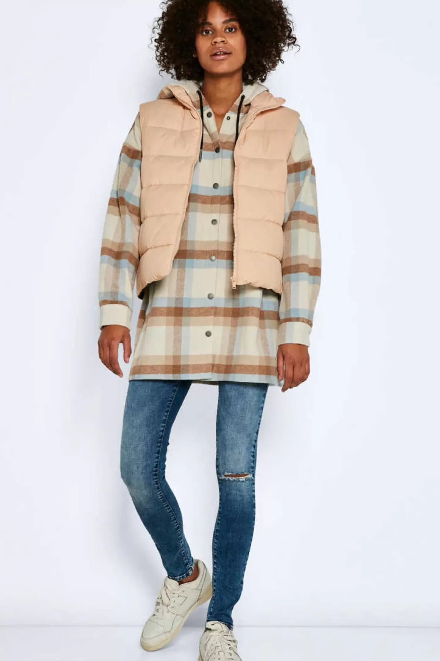 Noisy May Coletes-Colete Curto Acolchoado