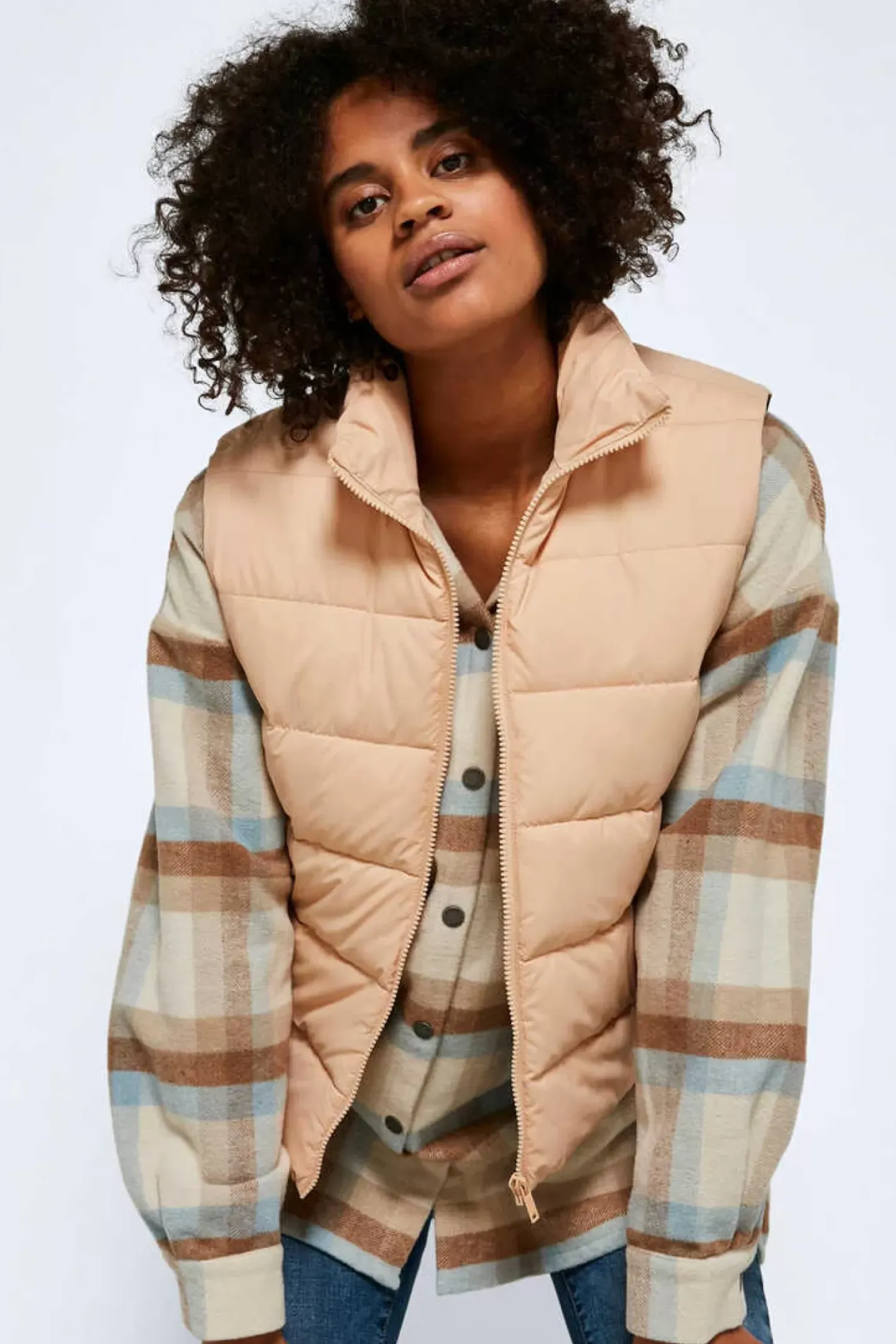 Noisy May Coletes-Colete Curto Acolchoado