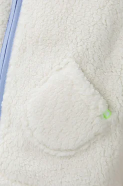 HI&BYE Sweatshirts-Colete Curto Borrego Cru