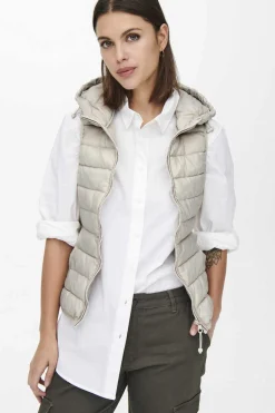 Only Coletes-Colete De Mulher Ultraleve Com Capuz