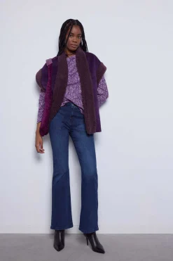 Slowlove Coletes-Colete Dupla Face Efeito Pelo