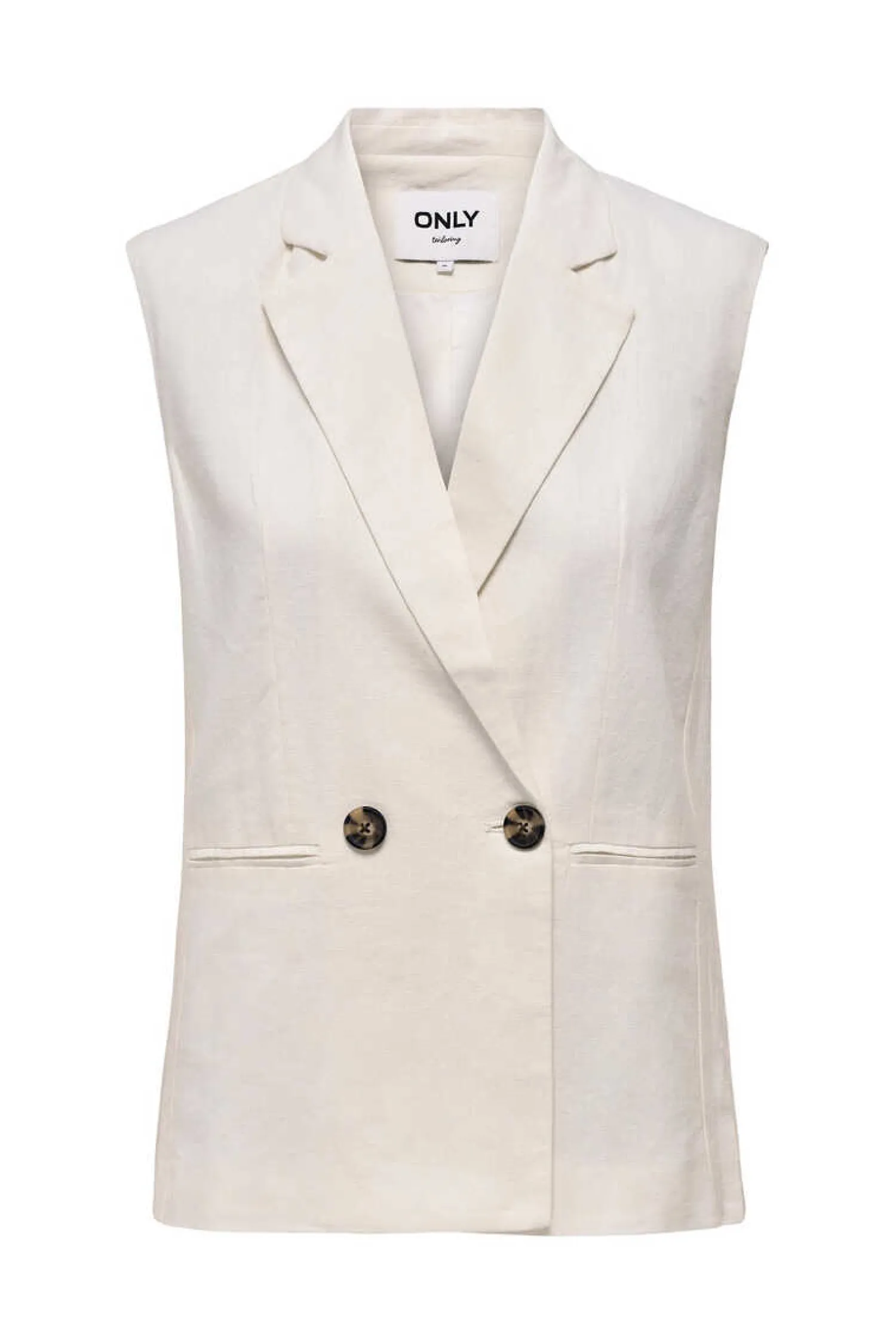 Only Coletes-Colete Duplo Botao Linho E Viscose