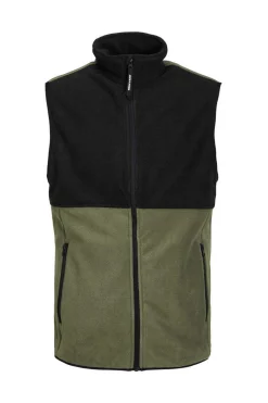Jack & Jones Colete Polar Bicolor Verde Sale