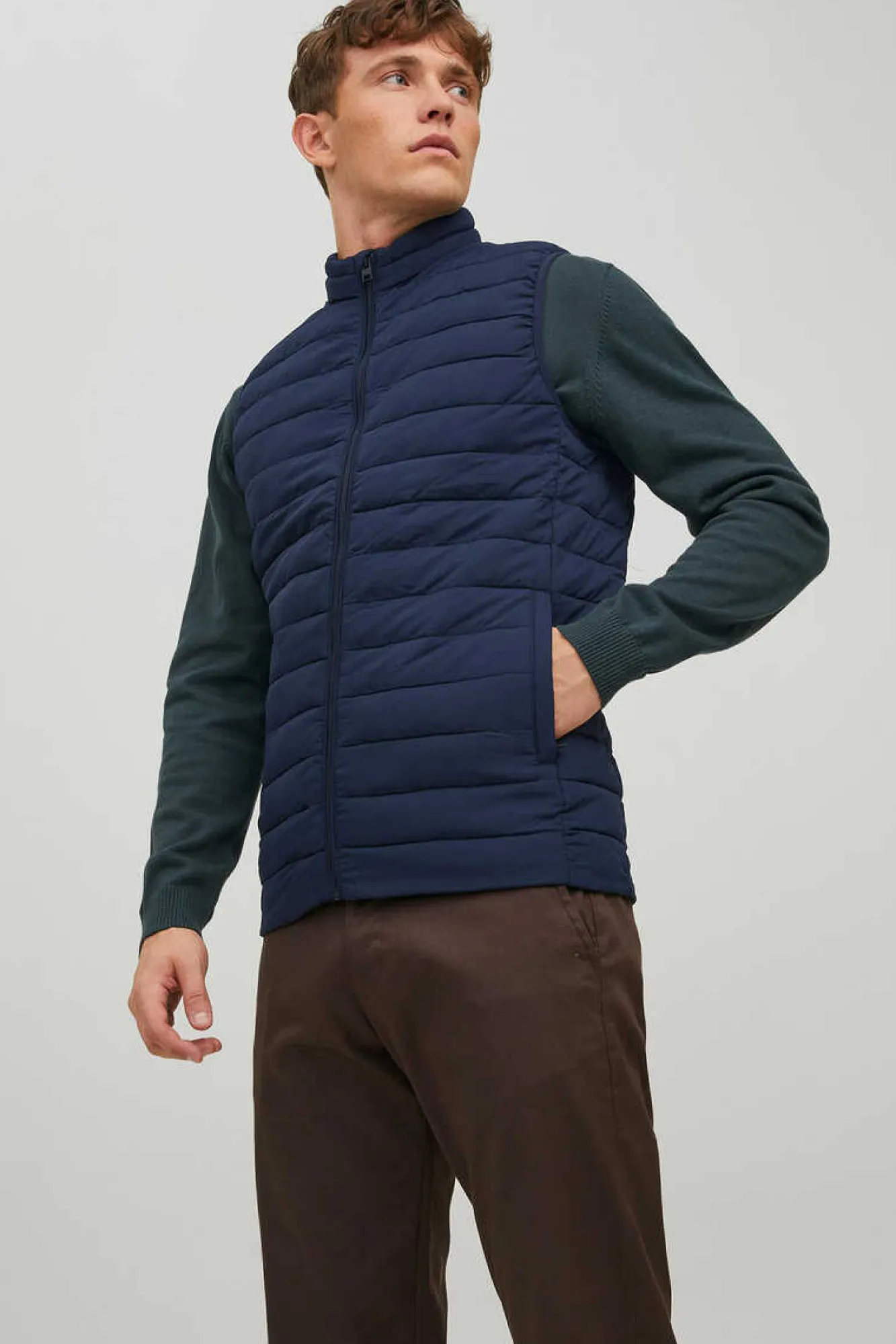 Jack & Jones Colete Puffer Marinho Hot