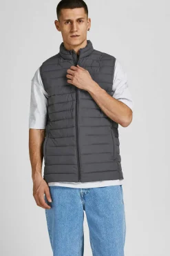 Jack & Jones Colete Puffer Cinza Claro Sale