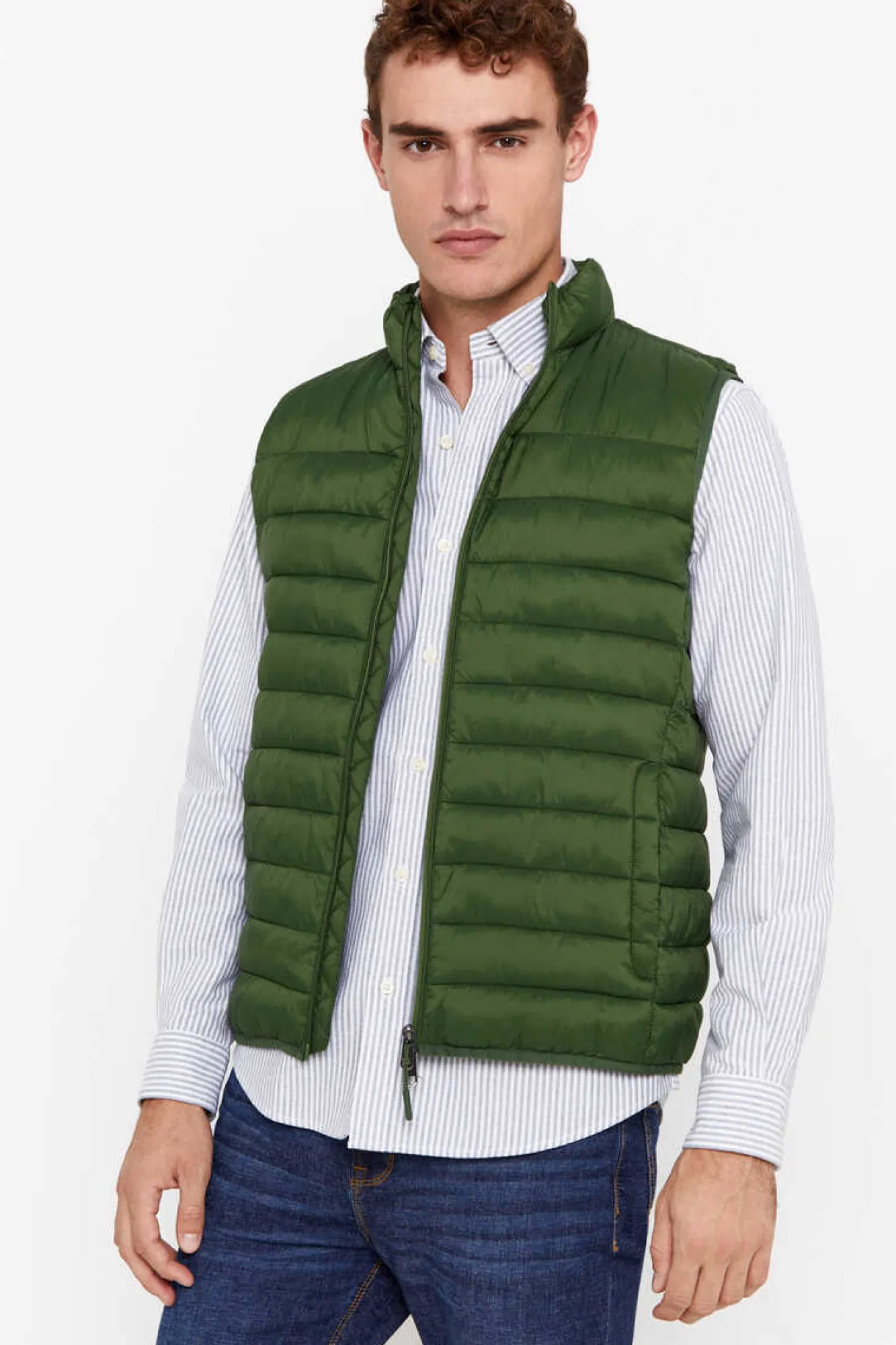 Cortefiel Colete Ultraleve Thermolite Verde Sale