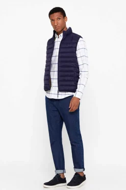 Cortefiel Colete Ultraleve Thermolite Azul Sale