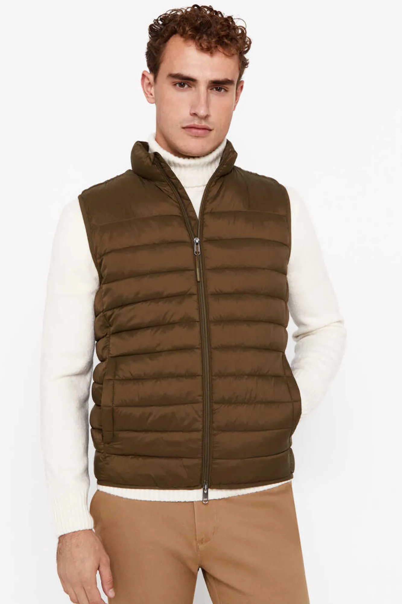 Cortefiel Colete Ultraleve Thermolite Verde New