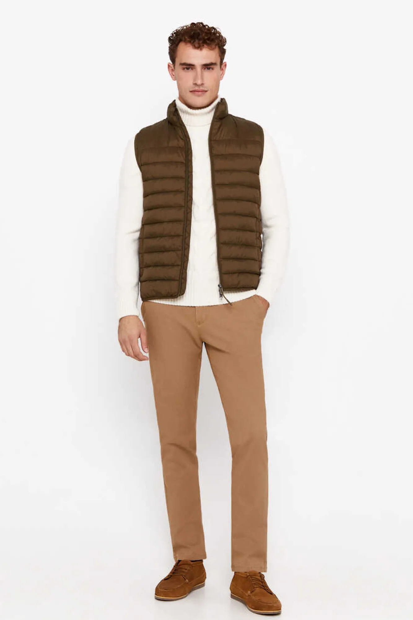 Cortefiel Colete Ultraleve Thermolite Verde New