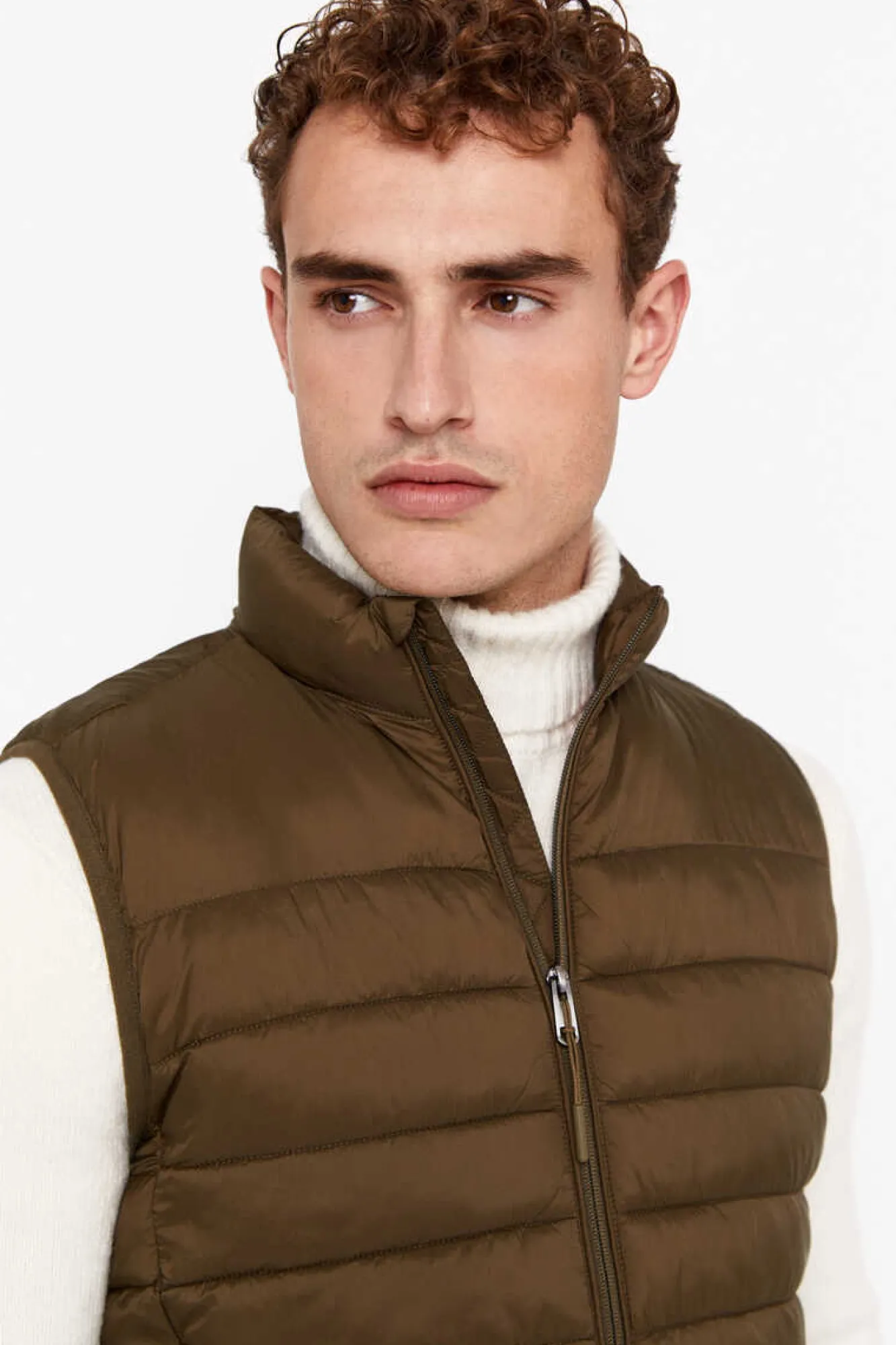 Cortefiel Colete Ultraleve Thermolite Verde New