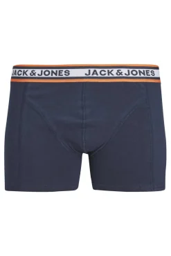 Jack & Jones Conjunto De 3 Boxers De Malha Marinho
