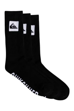 Quiksilver Conjunto De 5 Pares De Meias Preto