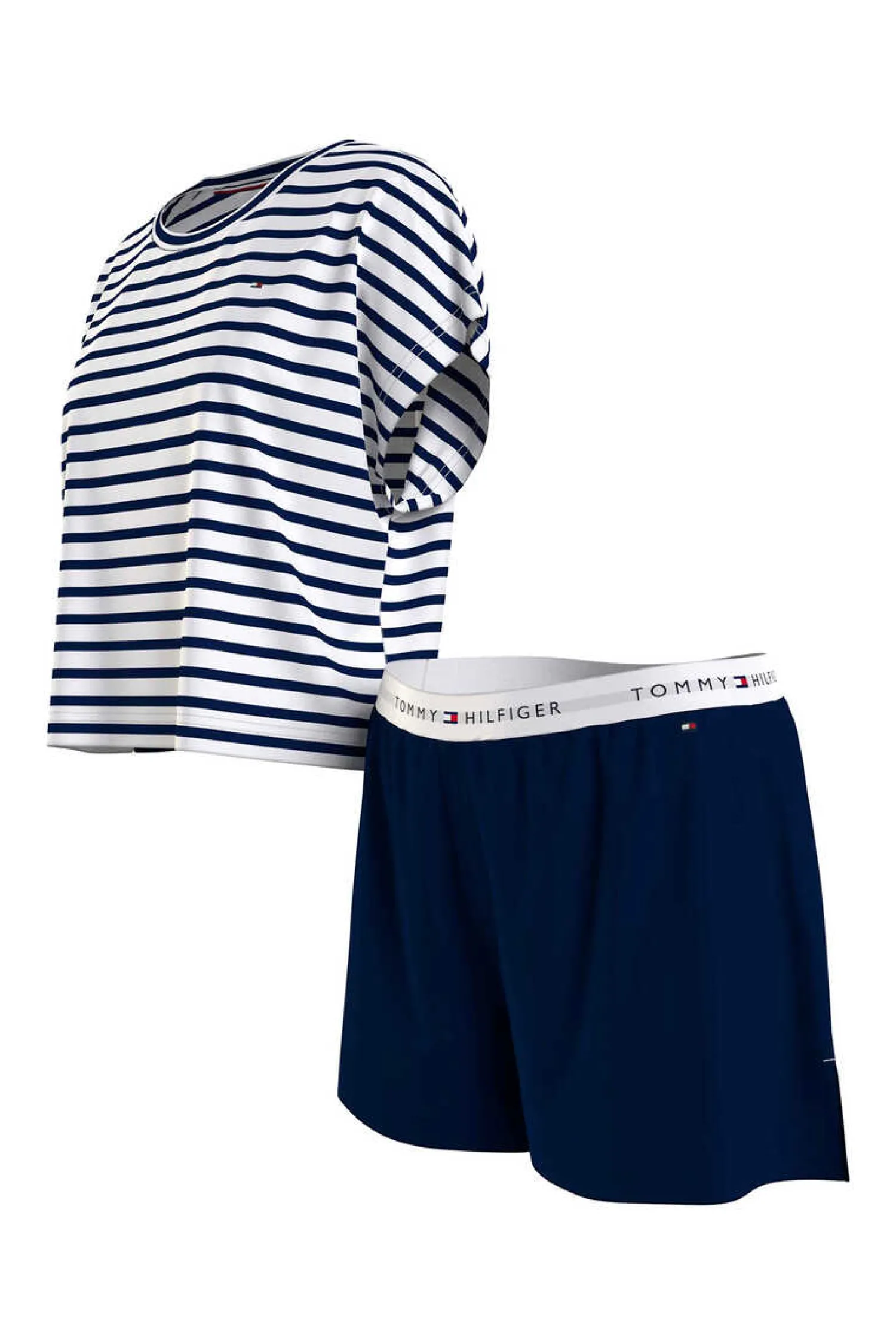 Tommy Jeans Pijamas-Conjunto De Calcoes E Camisola As Riscas