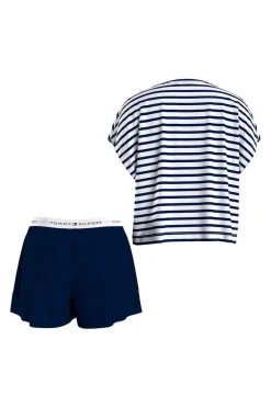 Tommy Jeans Pijamas-Conjunto De Calcoes E Camisola As Riscas