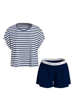 Tommy Jeans Pijamas-Conjunto De Calcoes E Camisola As Riscas